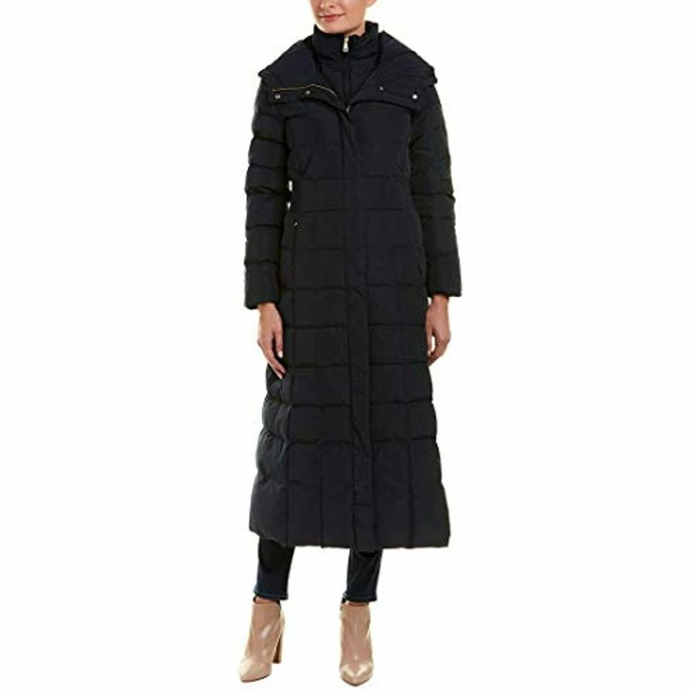 Cole Haan Women's Maxi Puffer Coat, Size S, NwT navy